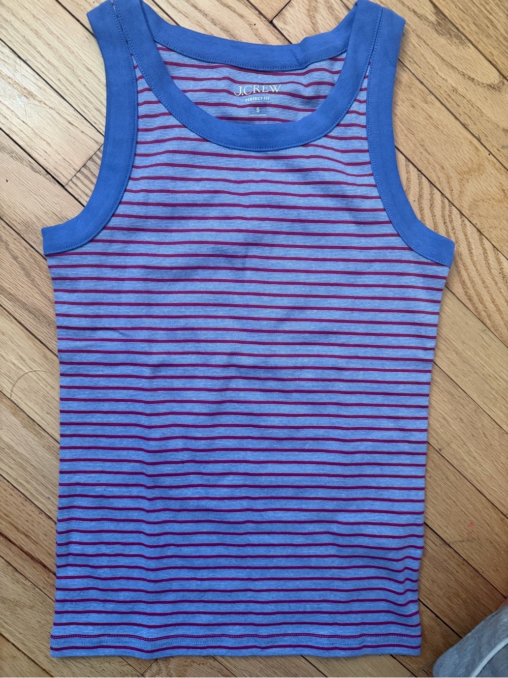 J.Crew Striped Tank Top in Blue and Pink NWT